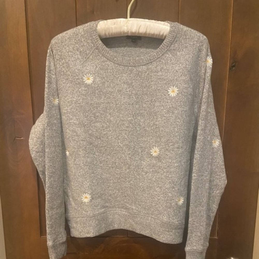 Rails Theo Sweater with Emboidered Daisies